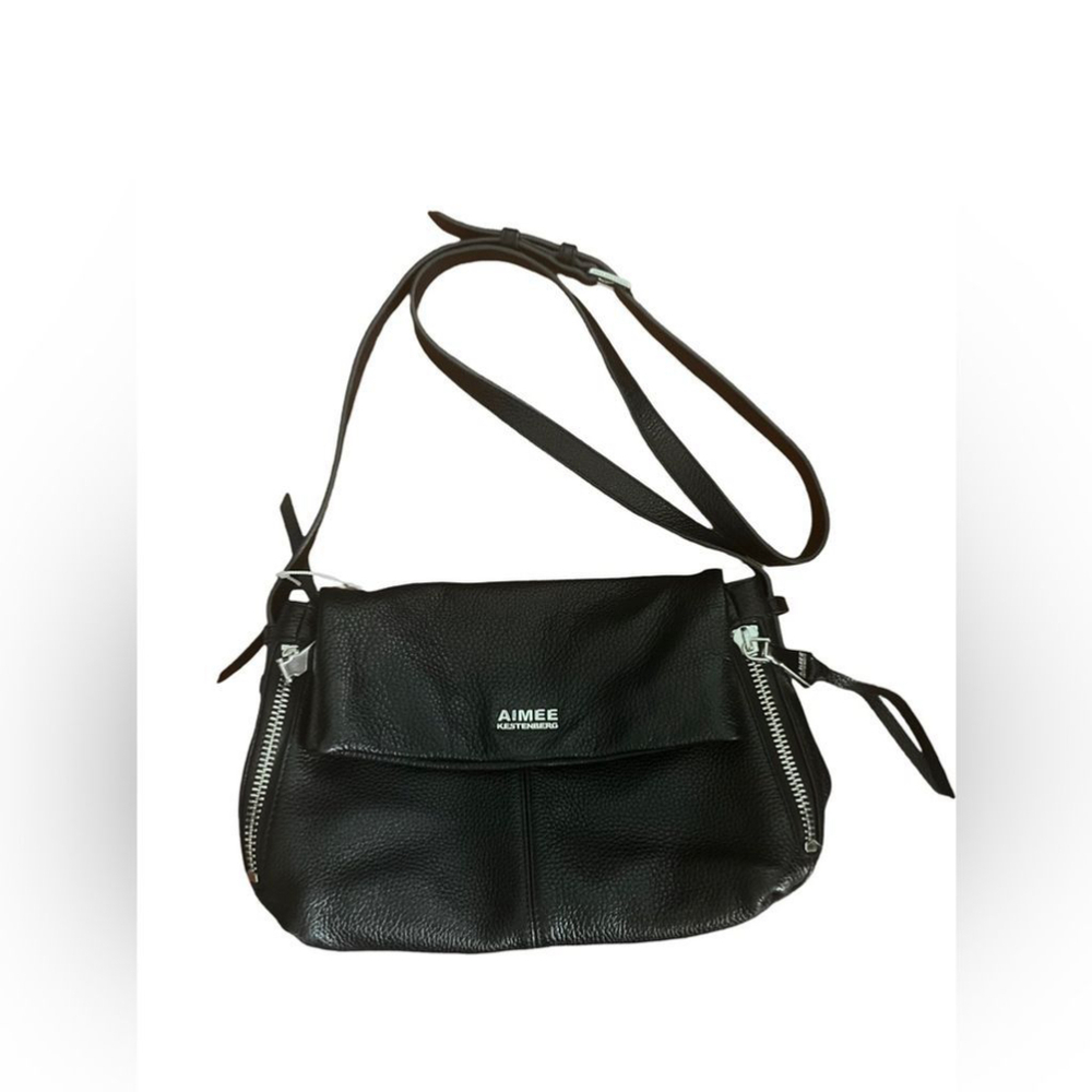 AIMEE KESTENBERG black leather crossbody bag
